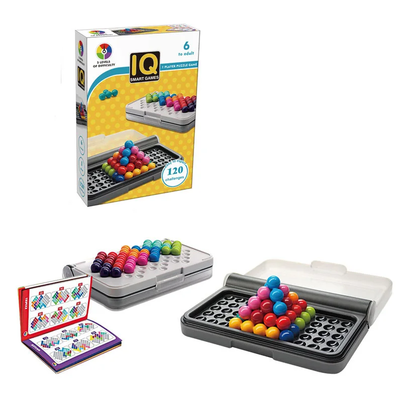 

120 Challenges IQ 3D Puzzler Pro Classic Puzzle Pyramid Plate Pearl Logical Mind Game Educational Gifts Toys For Children Kids