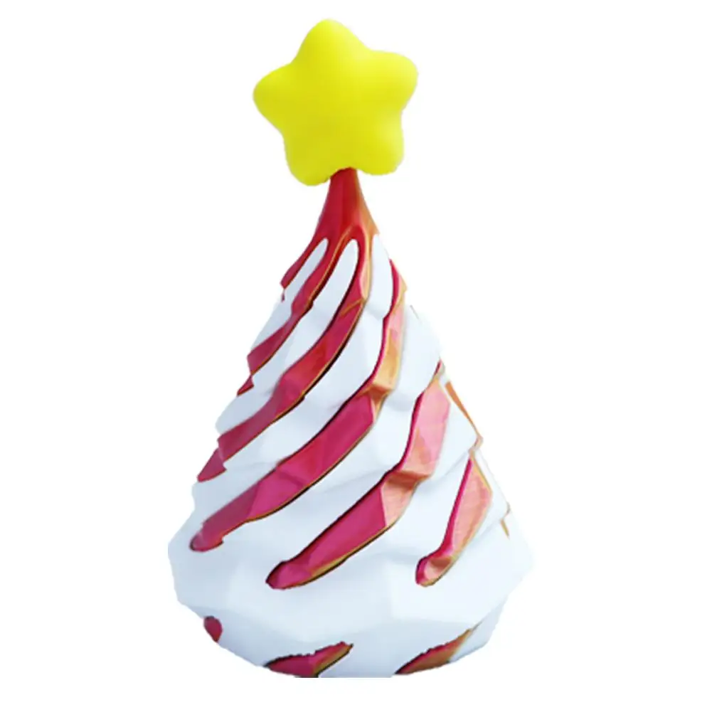3D печатная конусная игрушка Непосуальная пирамида Рождественская елка Прошитая