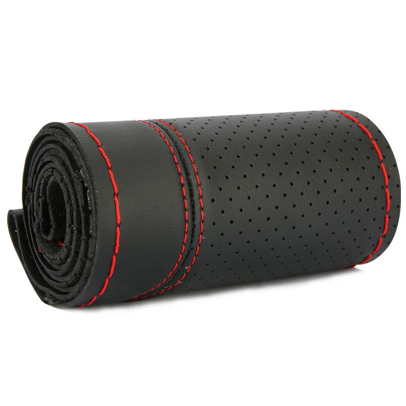 

Новый автомобильный чехол на руль 38 см, кожаный защитный чехол на руль для Mercedes Benz AMG W203 W205 W204 W164 W140 W211 GLA