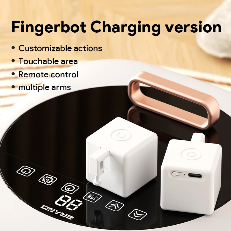 Фото Tuya Smart Touch Finger Robot ZigBee 3.0 Заряжаемый переключатель Кнопка Толкатель Бот Дистанционное управление Поддержка приложения Alexa Google Home Alice №2