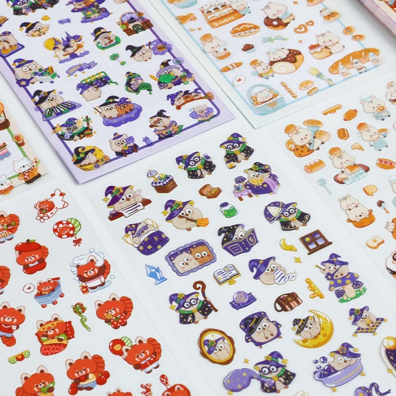 Фото 24PACK/ лот KAWAII кроличья сова носить наклейки животных милые скрапбукер DIY дневник декоративные канцелярские принадлежности наклейки альбом STICK LABEL №1