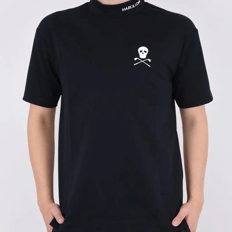 Men's Golf T-Shirt Summer Sports Clothing Short Sleeve Top Thin Breathable Stretchy Polo Shirt