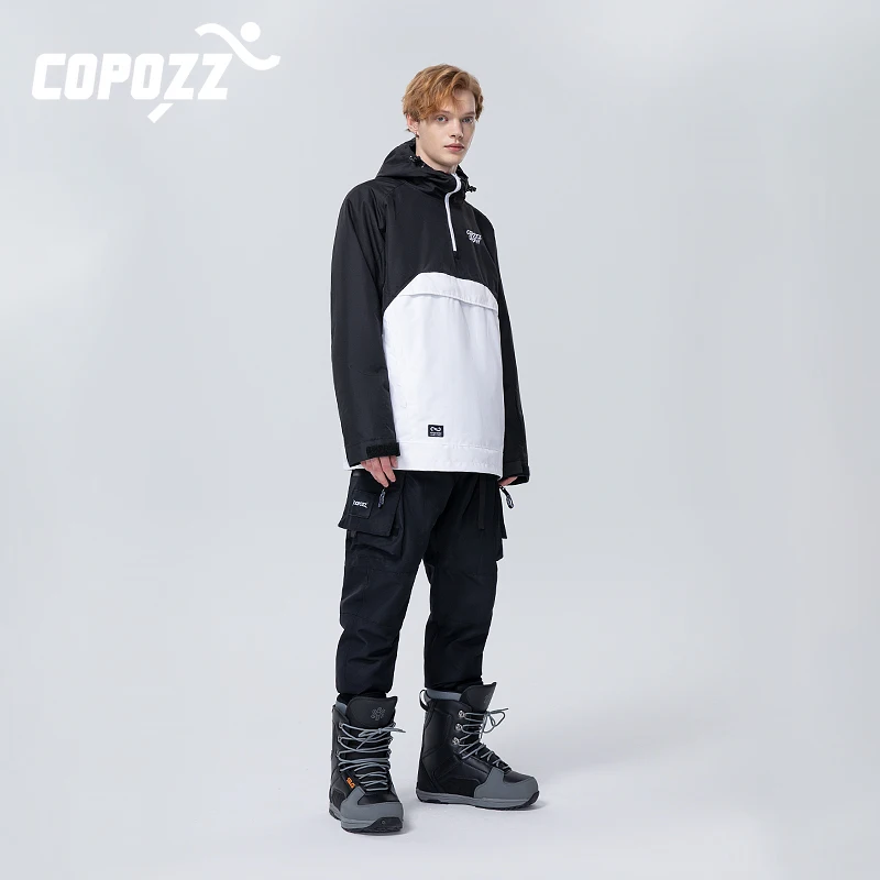 COPOZZ Men Women Ski Pants Ski Equipment Warm Windproof Winter Skiing Trousers Waterproof Outdoor Sports Clothing Snowboard