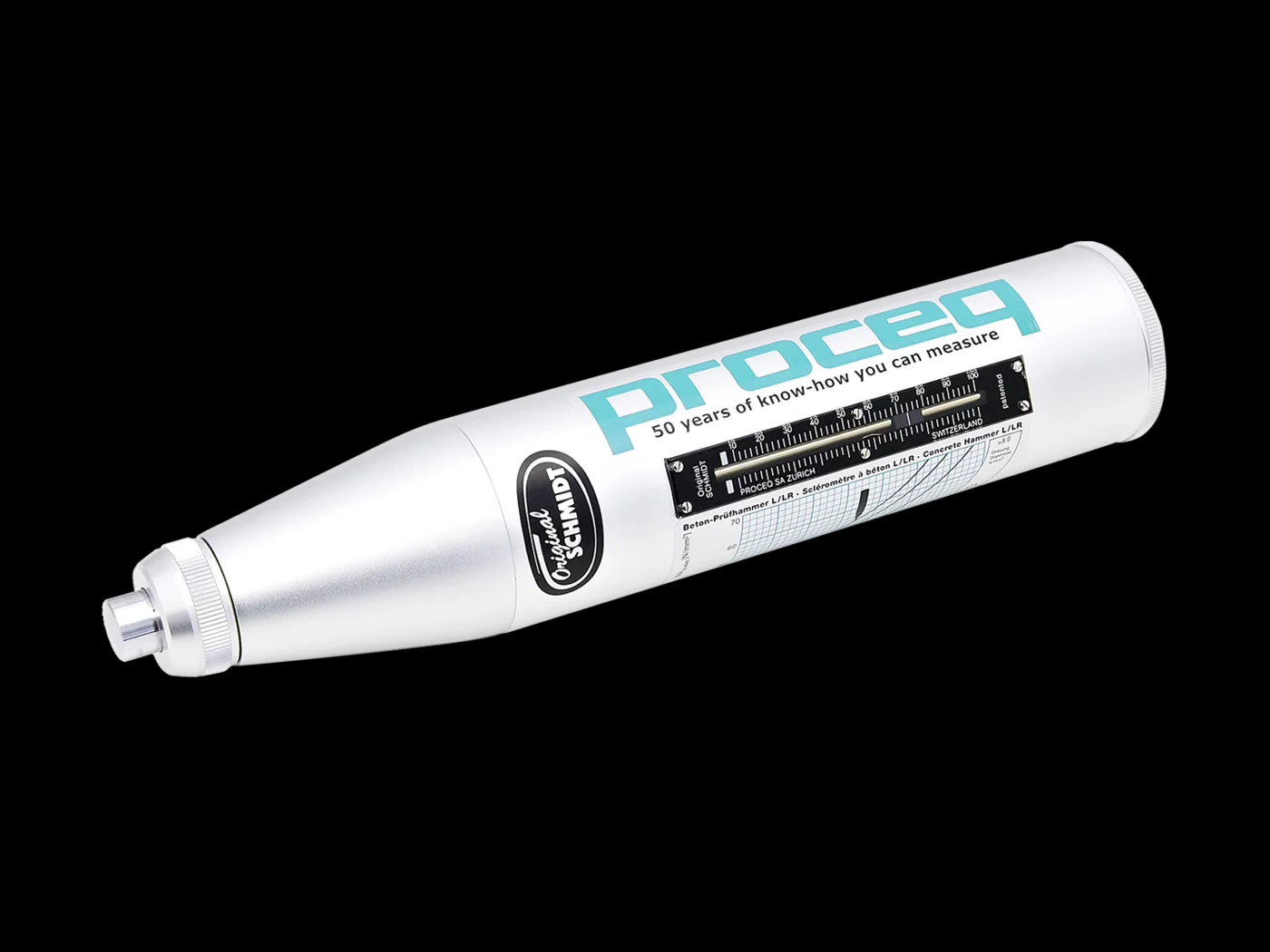 Оригинальный швейцарский молоток для отскока бетона Proceq Schmidt с гарантией 1 год