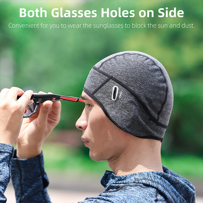 WEST BIKING зимние теплые велосипедные шапки ветрозащитная флисовая шапка с