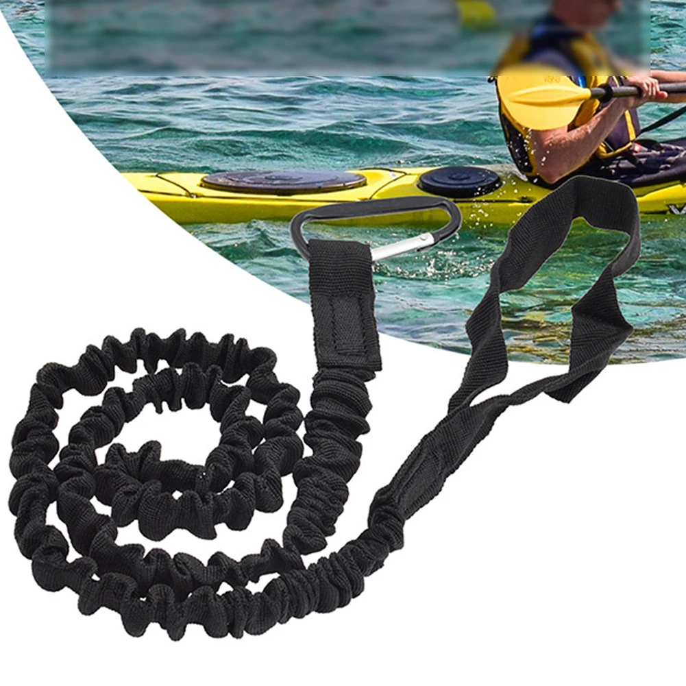 

Kayak Canoe Paddle Fishing Leash Rope Rod Leash Safety Lanyard Boat Accessories 1.59 Meters For Boars Rods D-shaped Buckle