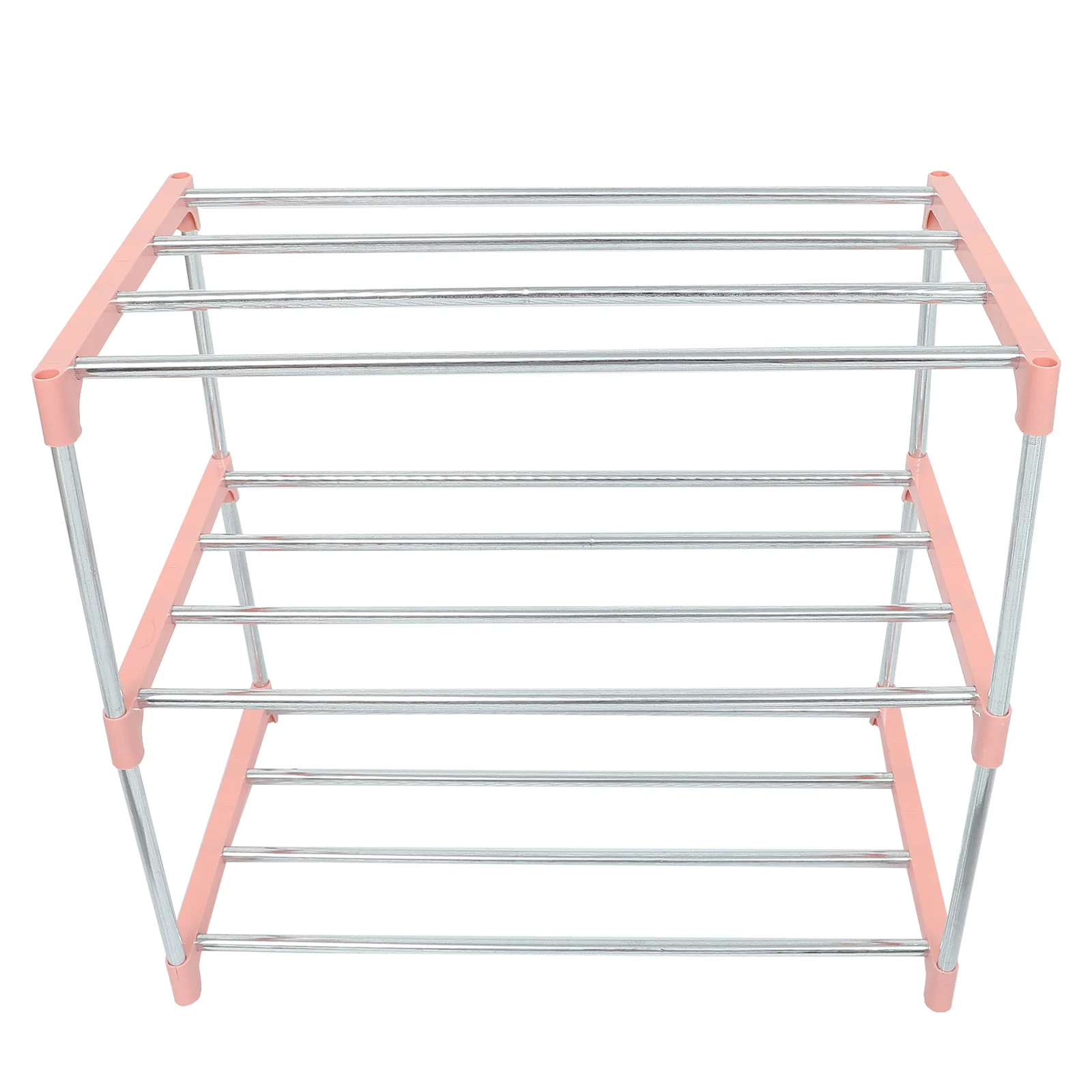 

Collapsible Shoe Storage Organizer Storage Shoes Shelf Entryway Holder Metal Closet Free Adjustable Standing Stainless