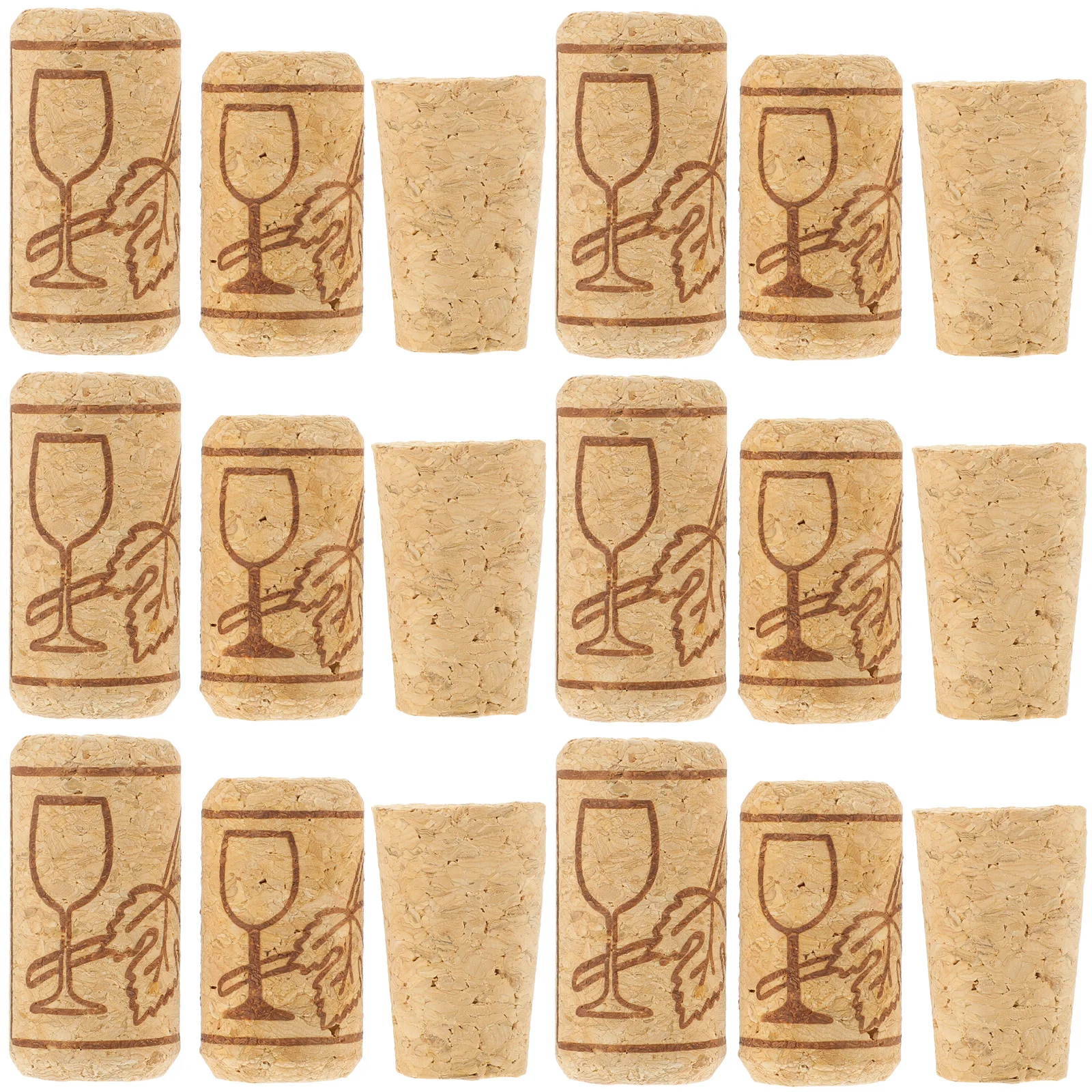 

60pcs Bottle Plugs Patterned Corks Beer Bottle Stoppers Replacement Corks