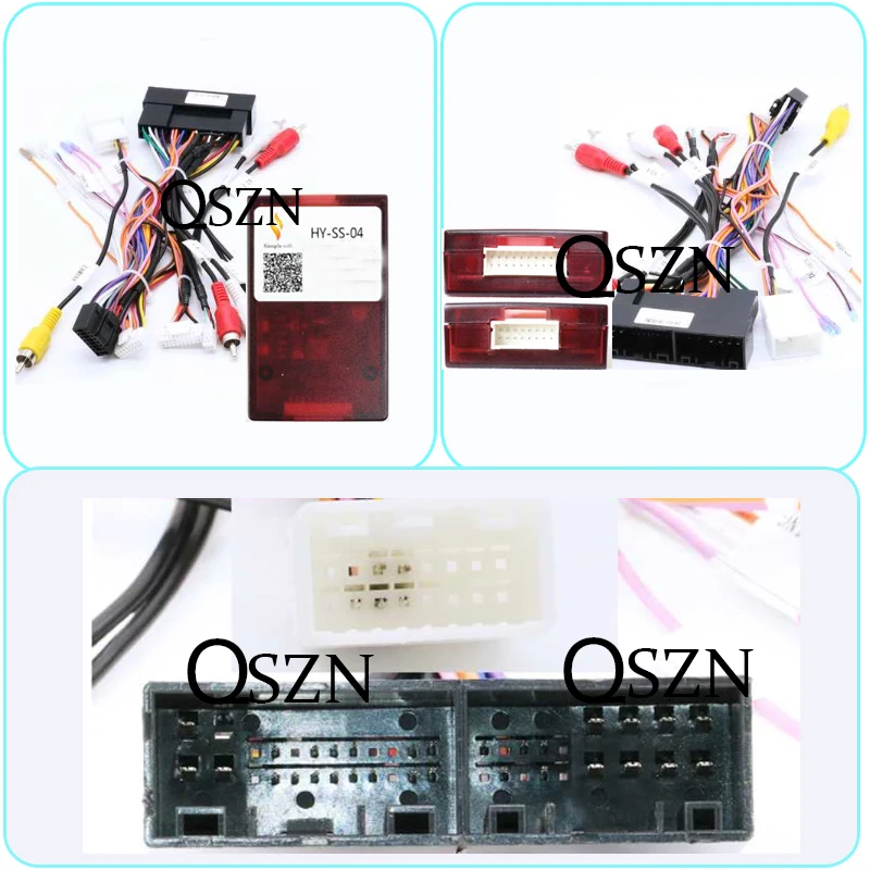 Android Canbus box HY-SS-04 адаптер для hyundai santa fe 2014 Wirng жгут проводов автомобильное радио -