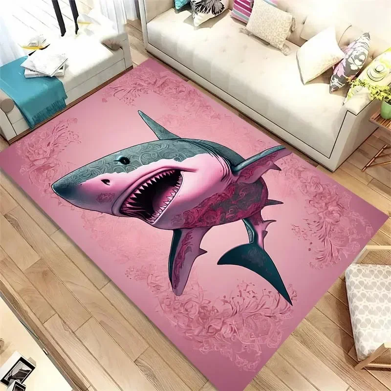 Ковер с рисунком акулы коврики для гостиной спальни украшения дома детская