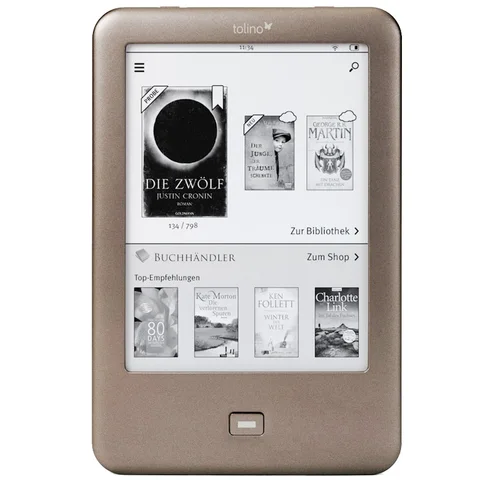 Электронная книга Tolino Shine, устройство для чтения электронных книг, 6 дюймов, Wi-Fi, 4G, подсветка электронной книги