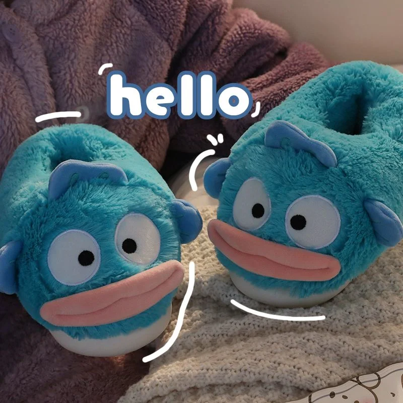Женские плюшевые тапочки Sanrio Hangyodon