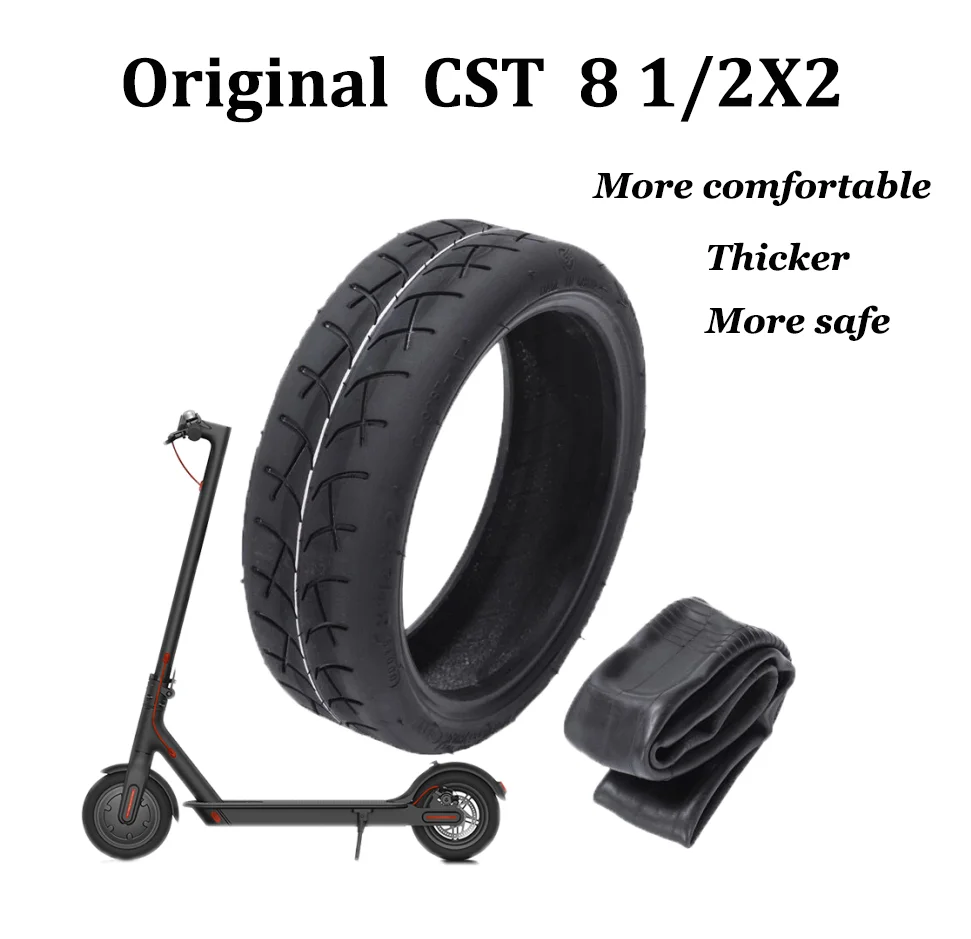 Upgraded 8.5 Inch CST Inflatable Tire for Xiaomi Mijia M365 Electric Scooter Parts 8 1/2X2 Tube Tyre Replace Inner Camera