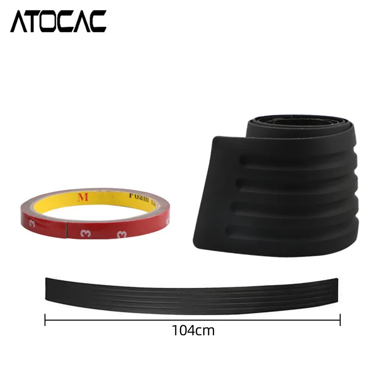 

104 см универсальная защитная полоса багажника автомобиля, защита бампера, защита от царапин, сделай сам, резиновая накладка, край задней двери, чехол для внедорожника, седана, автомобиля