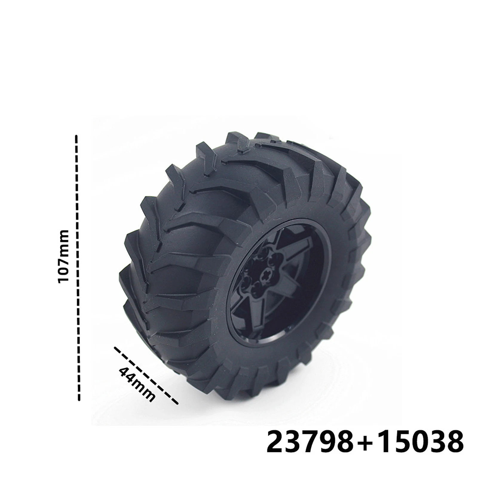 Строительные блоки MOC технические детали 1 шт. диаметр трактора шины 107X44 &amp RIM DIA