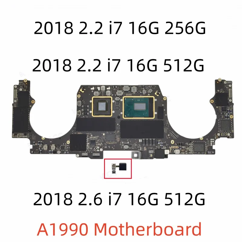 

Placa-mãe a1990 original para MacBook Pro 15 "place lógica a1990 com toque ID i7 i9 256GB 512GB 1TB 2018 2019 anos