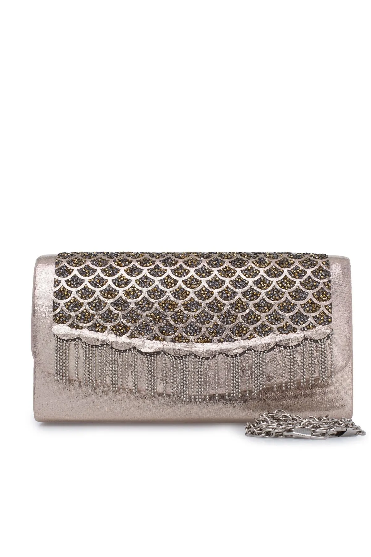 

Женская вечерняя сумка-клатч на цепочке, с цепочкой