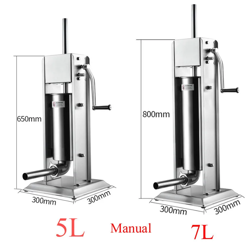 Ручной шприц для сосисок наполнитель из нержавеющей стали кухонный инструмент