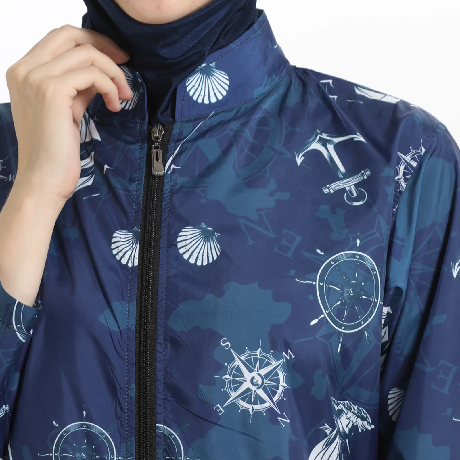 3 шт. женский мусульманский купальник с цифровым принтом консервативная