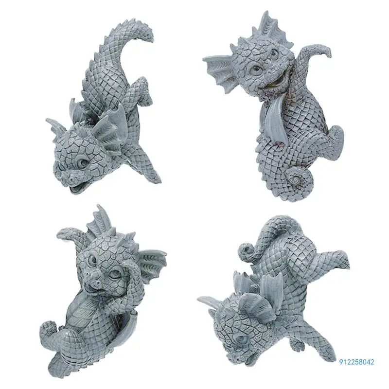 

Dragon Planter Pot Hanger Vase Hugger 3D Craft Dragon Figurines Home Decorations Drop shipping