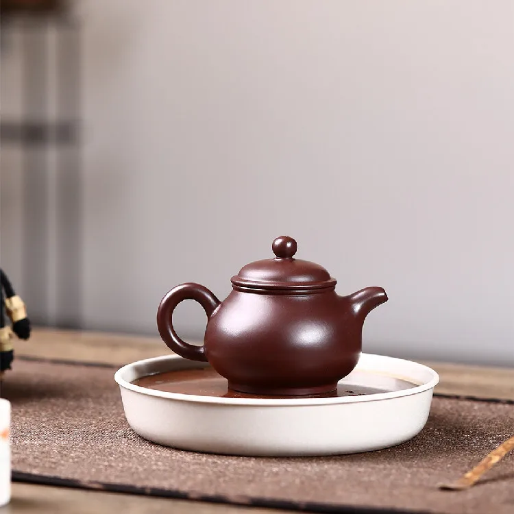 Высокое качество ручной работы рудная фиолетовая кастрюля с песком чайник