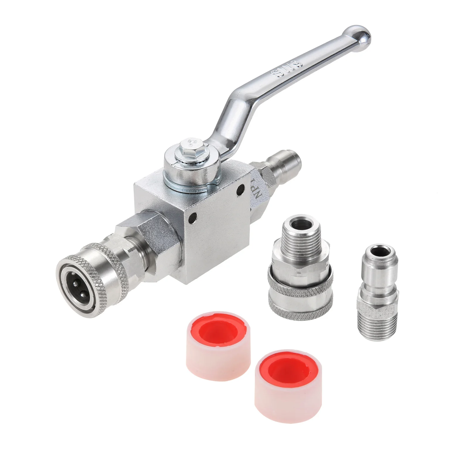 High Pressure Ball Valve 3/8" Quick Connect Stainless Steel 
