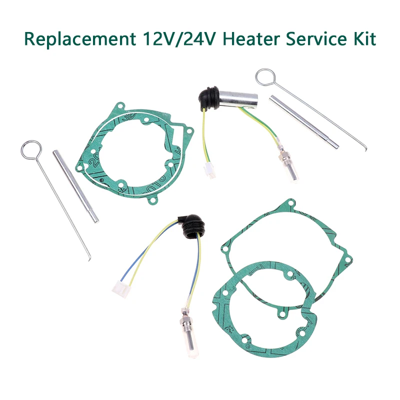 

Replacement 12V/24V Diesel Heater Service Kit For Heaters 5kw Glow Plug & Gasket Repair Parts Accessories