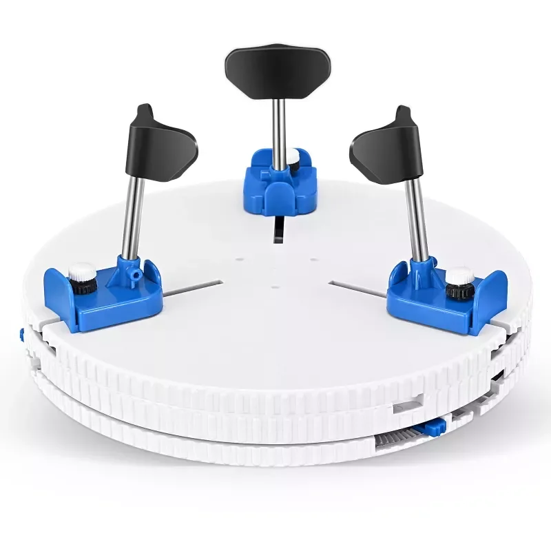 

Adjustable Pottery Ceramic Trim Holder Clip Centers Pottery Wheel Plastic Round Plate Polymer Scraping Modelling Repair Tools
