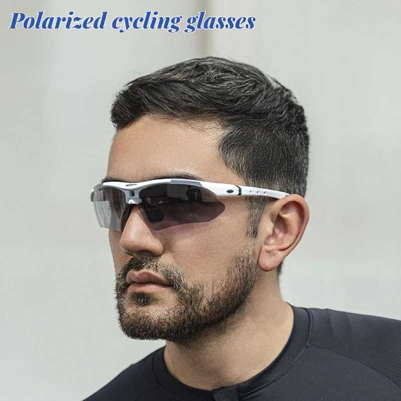 

Classic Polarized Cycling Glasses for Men and Women Outdoor Sports Bicycle Mirror with Myopia Frame Can Replace 5pc Lens