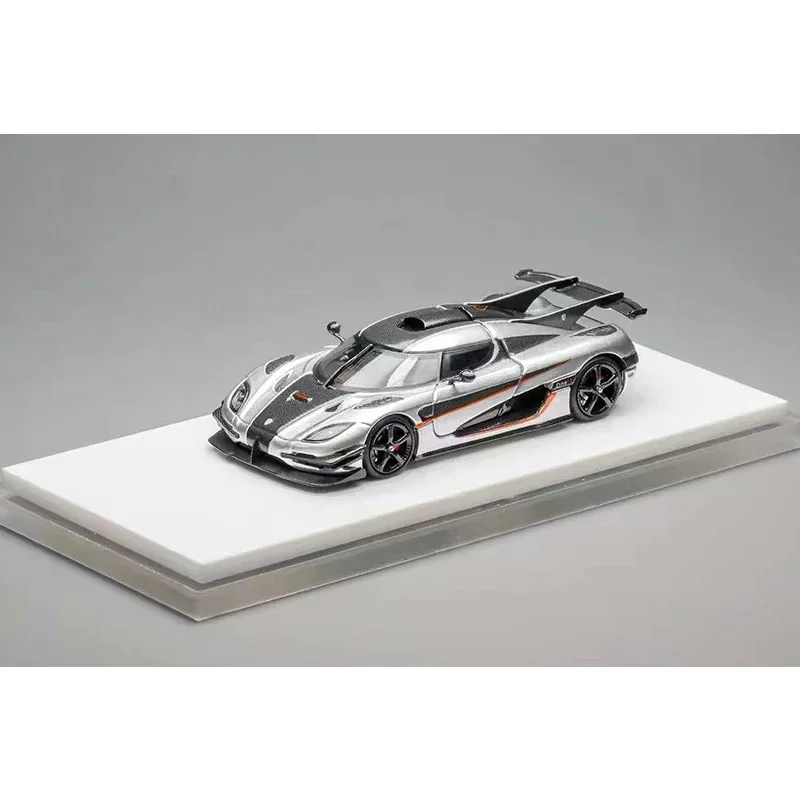 

TPC 1:64 ONE 1 Silver Open Hood Carbon Diecast Diorama Car Model Collection Miniature Carros Toys