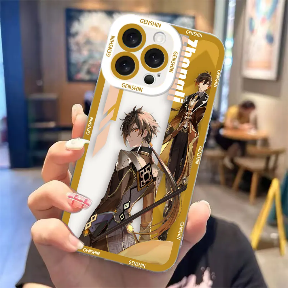 Прозрачный чехол для телефона Infinix TECNO POVA 2 4 3 5 SMART 6 7 8 NOTE 10 11 12 50 CAMON 20 30 40, чехол Genshin Impact Yae Shenhe Rail (art.: 3920db01bc2b2) - 3920db01bc2b2