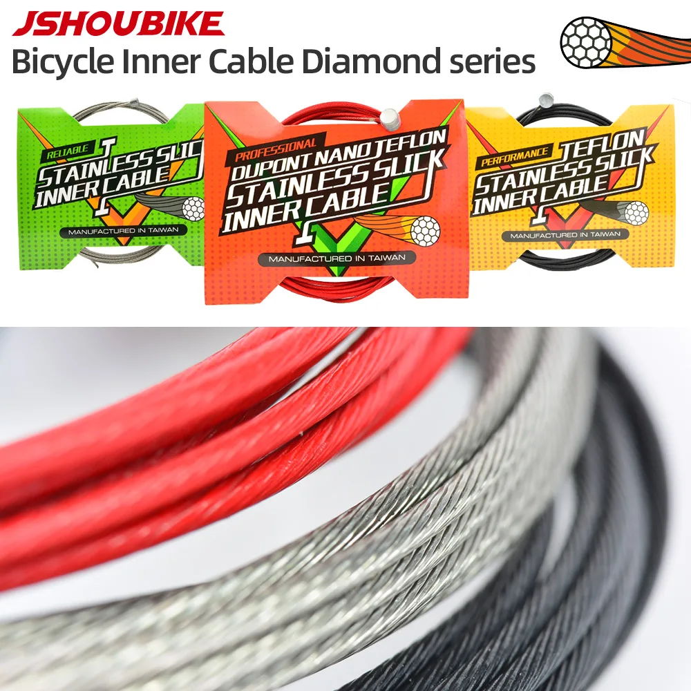 

JSHOUBIKE Bike Inner Line Inner Front Rear Derailleur Shift Cable Brake Cable Diamond Series for Mountain bike MTB Road Bike