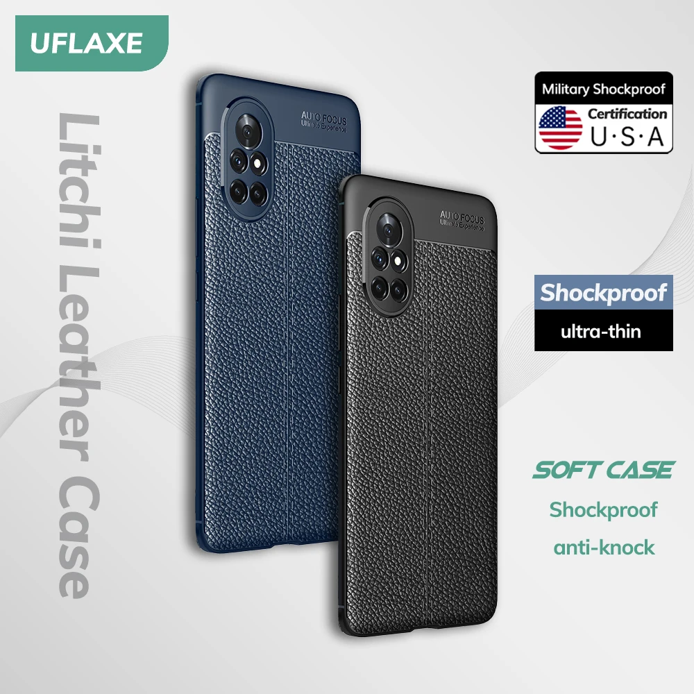 UFLAXE Original Shockproof Case for Huawei Nova 8 Pro SE Nova 8i Soft Silicone Back Cover TPU Leather Casing