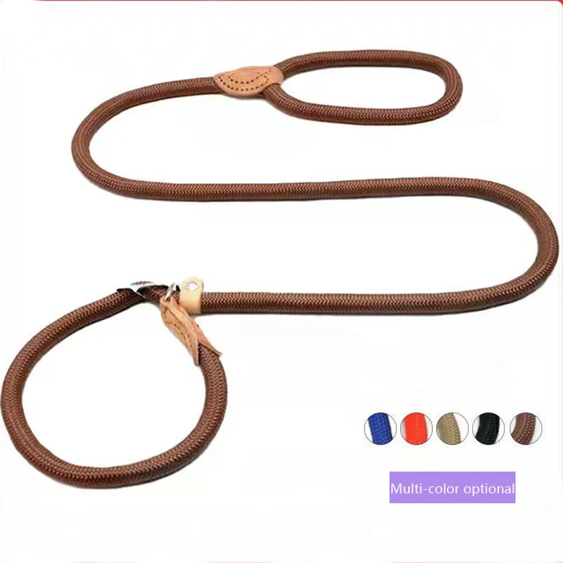 

1.8m Bold Nylon Pitbull Dog Leash And Collar Durable Leash for Dogs Adjustable Dog Collar Training P Leash Rope Dog Supplies