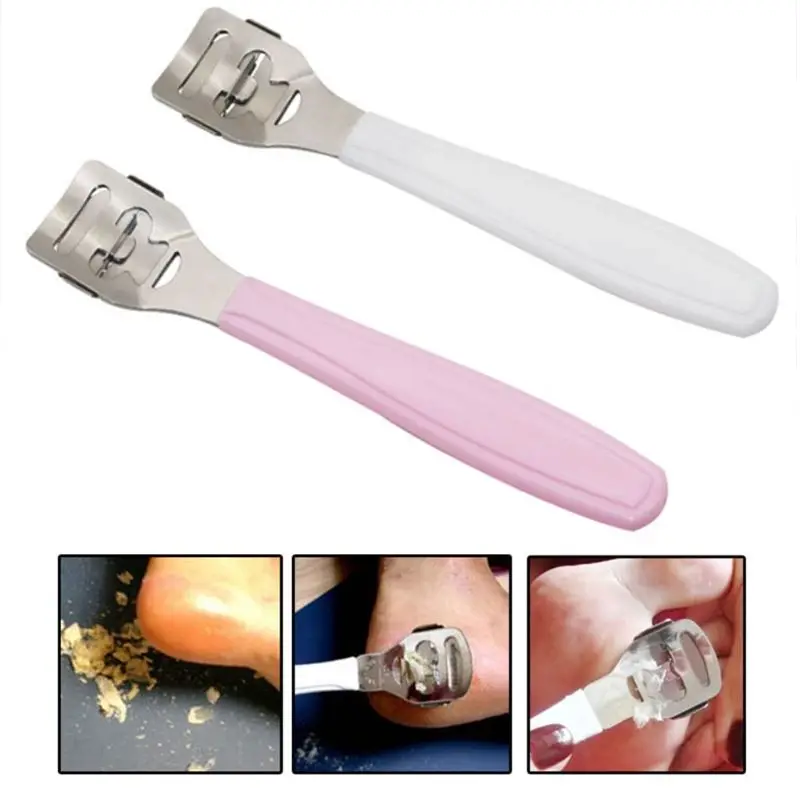 

Professional Stainless Steel Callus Corn Hard Skin Remover Plastic Handle Foot R