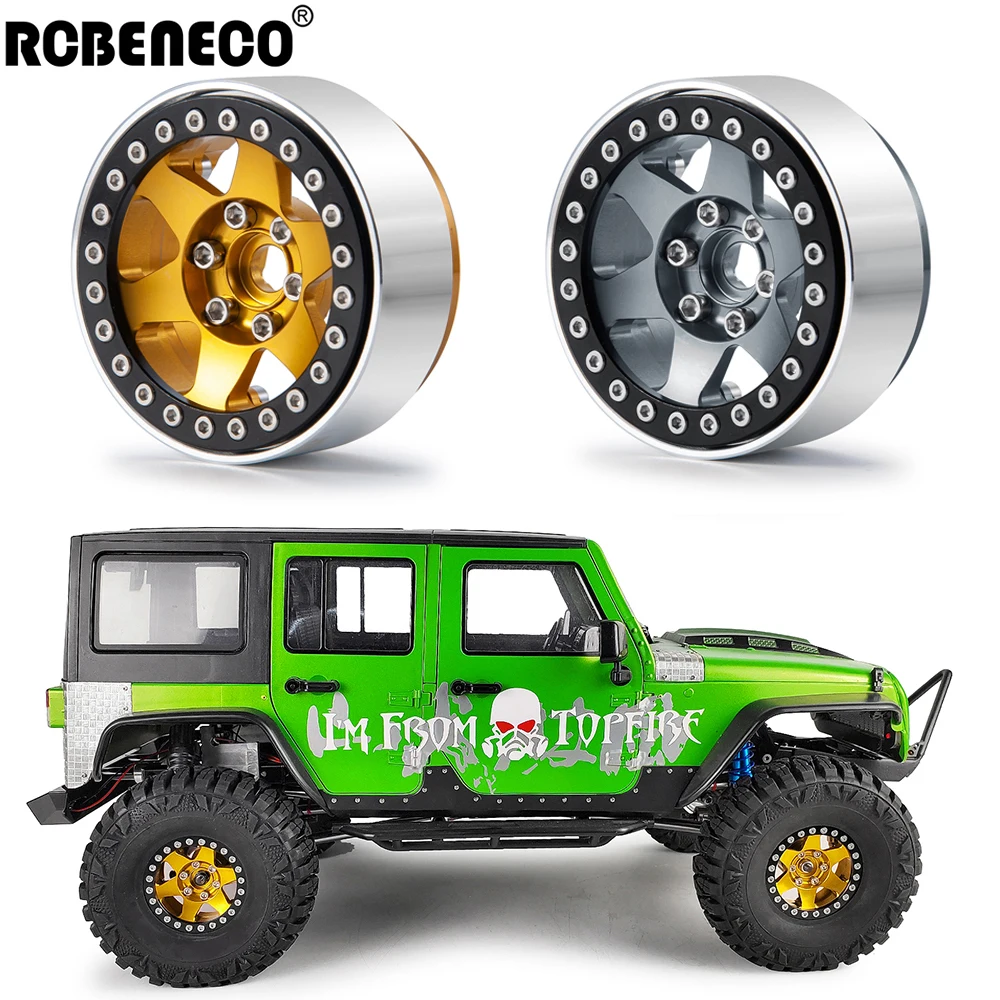 

RCBENECO Aluminum Alloy 1.9" Beadlock Wheel Hub Rim For 1/10 Axial SCX10 90046 D90 D110 Traxxas TRX4 Wraith RC Crawler Car