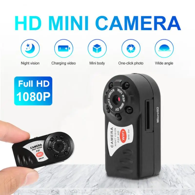 

Q7 Mini Camera 1080P Wifi DV DVR Recorder Infrared Night Vision Wireless IP Cam Video Camcorder Small Cameras Dropshipping