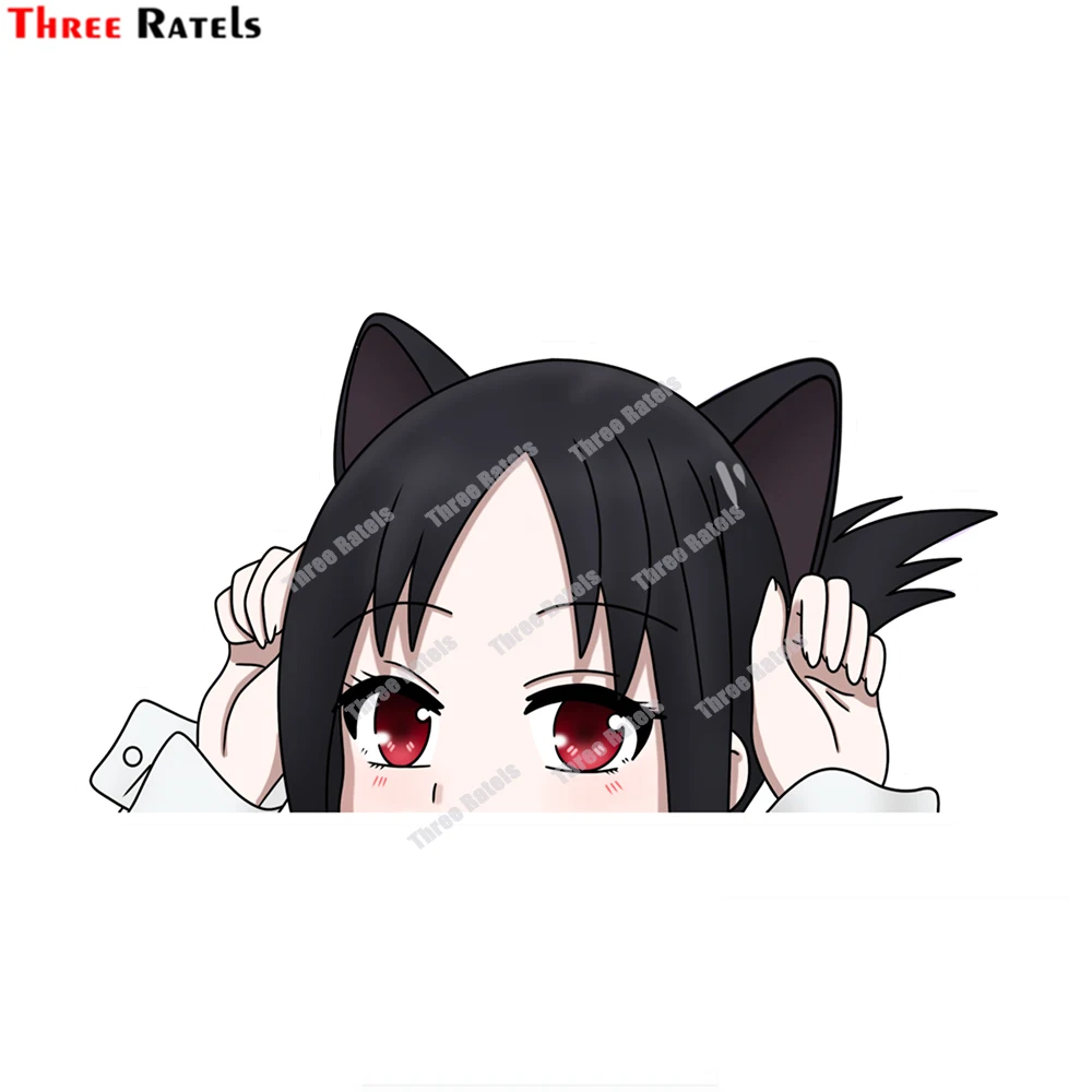 

Three Ratels E41 Kaguya Love Is War Adorable Cat Girl Peaker Sticker Vinyl Material Waterproof Property Decals