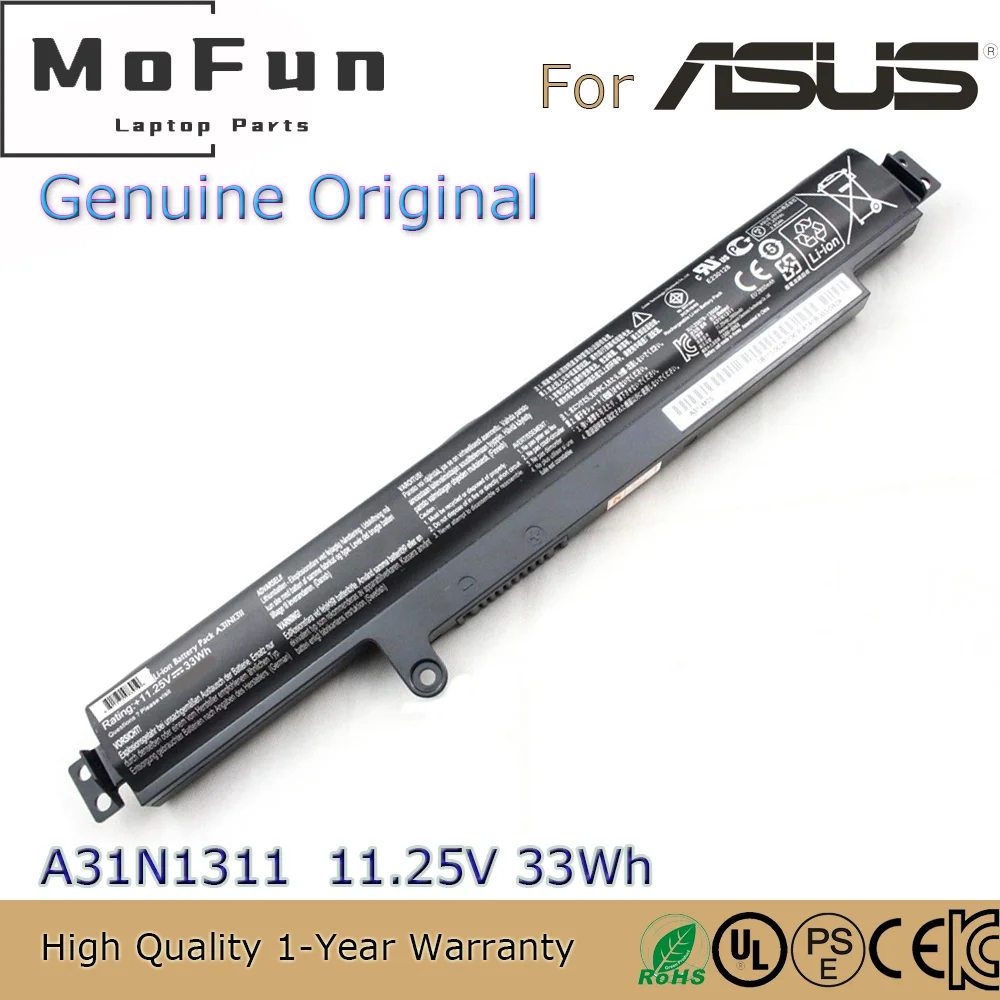 Совершенно новый оригинальный A31N1311 11 25 V 25Wh Аккумулятор для ноутбука Asus VivoBook X102B