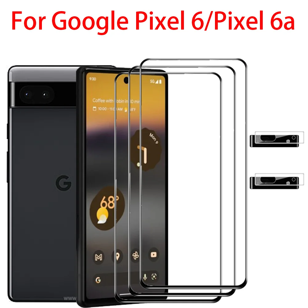 

1~3Pcs ガラス ,9H Tempered Glass for Google Pixel 6a Camera Protection + ガラス Pixel 6 a Screen Protector Google Pixel6a Anti-Shatter Glass Pixel6 a Film Phone Accessories