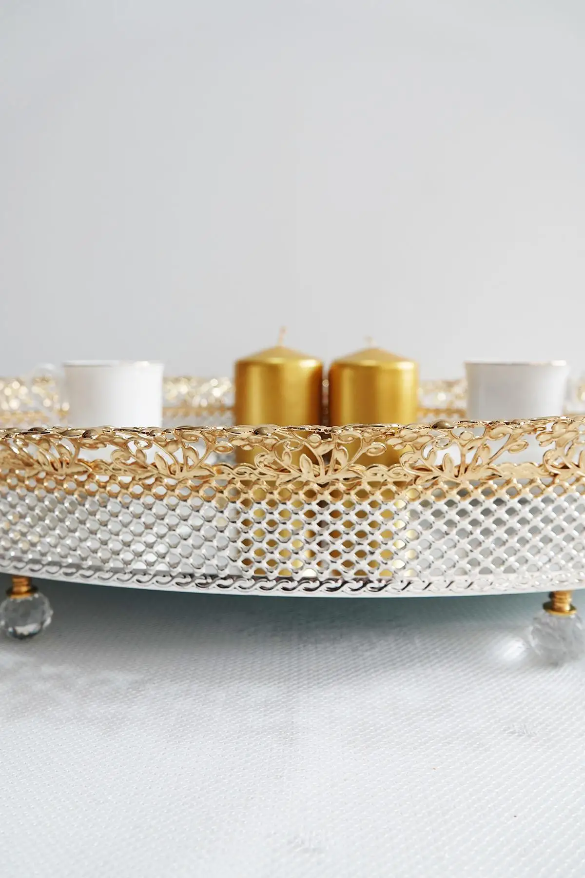 

Glazze Oval Mirrored Gold Tray 55x32cm