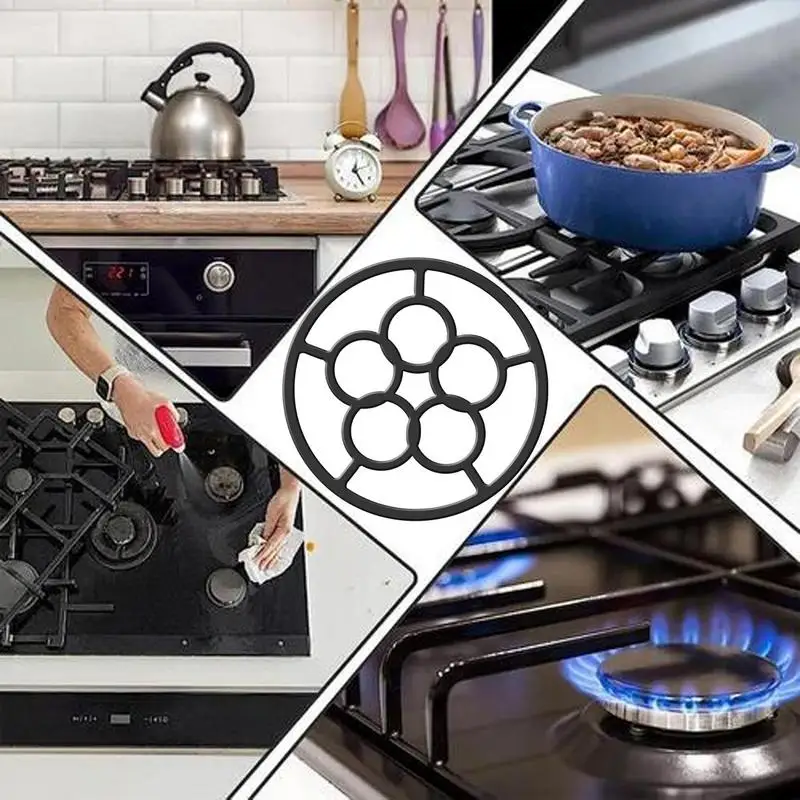 Подставка для вока плиты Wok Кронштейн Чугунное опорное кольцо Стойка горелки