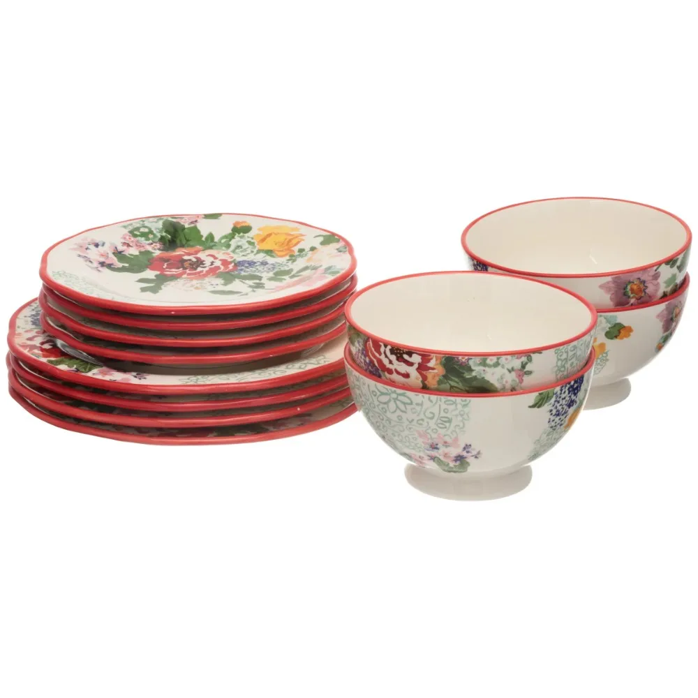 

Набор посуды для сельского сада из 12 предметов, набор посуды