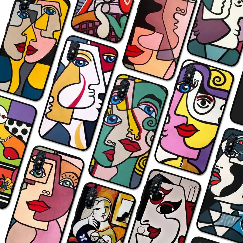 

Picasso Abstract Art Painting Phone Case for Redmi 5 6 7 8 9 A 5plus K20 4X S2 GO 6 K30 pro