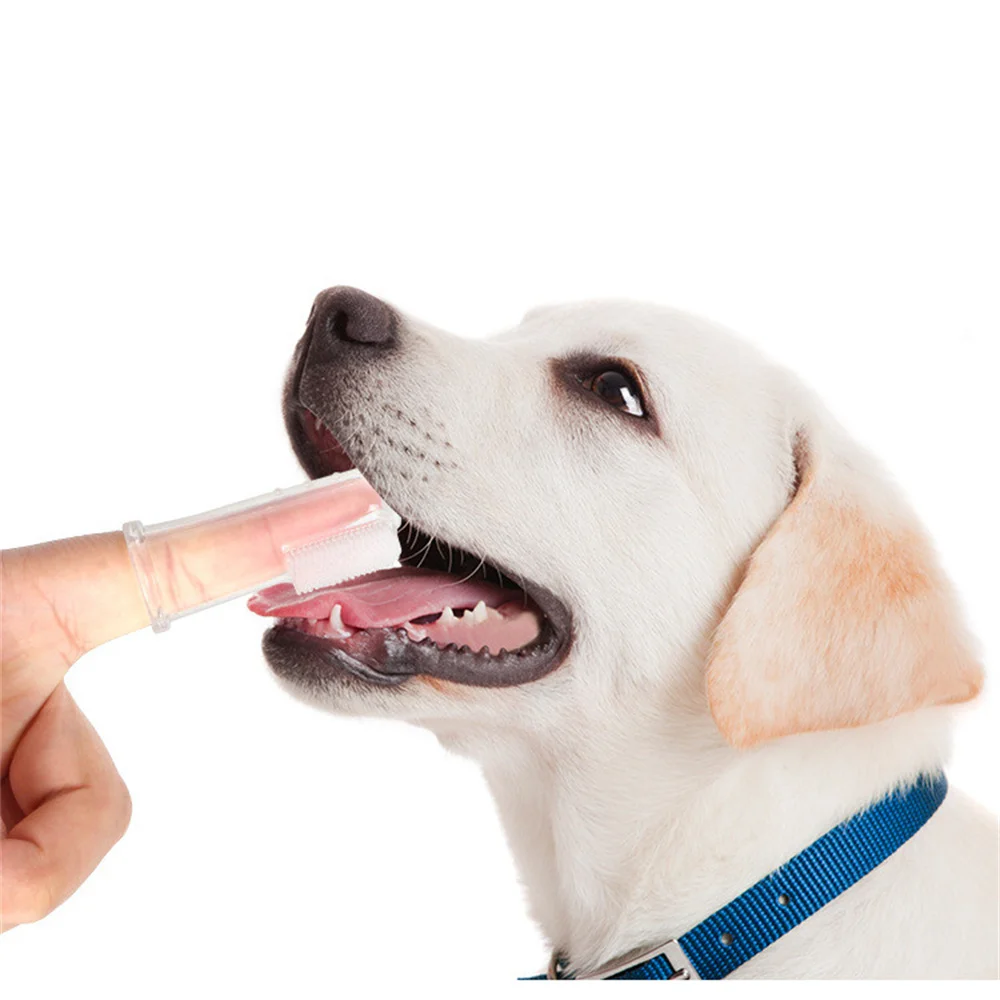

Super Soft Pet Finger Toothbrush Dog Cat Cleaning Supplies Teeth Cleaning Bad Breath Care Non Toxic Silicone Toothbrush Tool