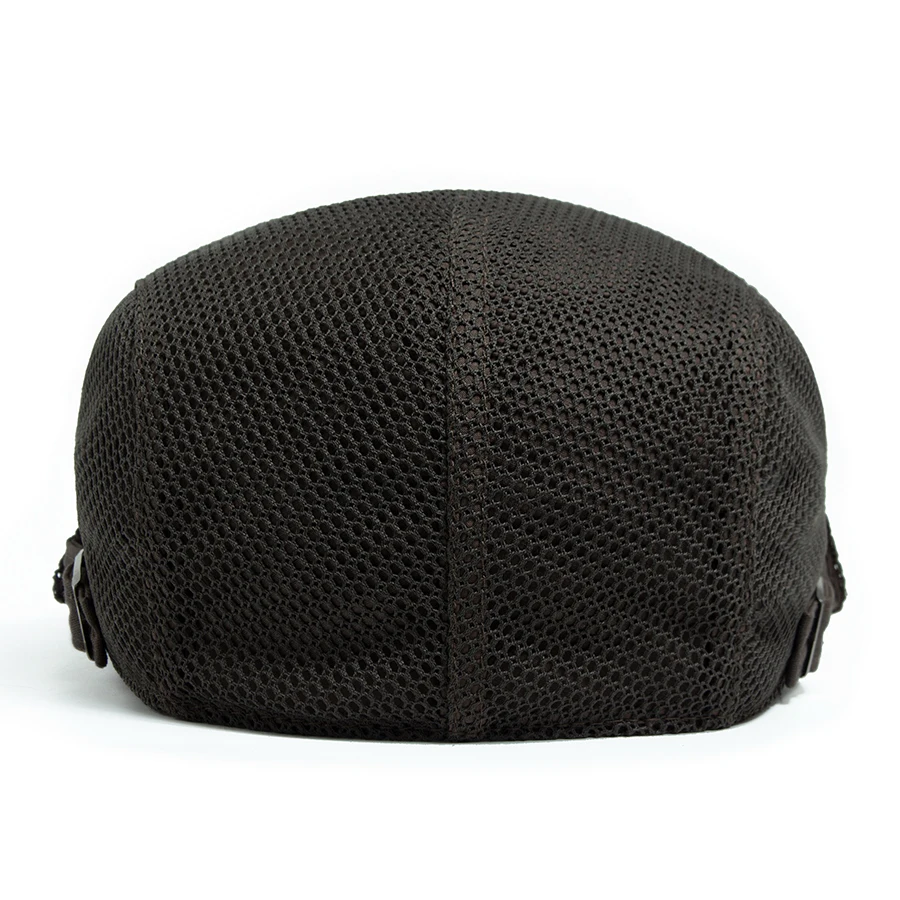 Фото Модный мужской берет, летняя дышащая сетчатая плоская кепка, уличная повседневная женская шляпа с солнцезащитным козырьком, винтажная кепка газетчика, женские береты унисекс №3