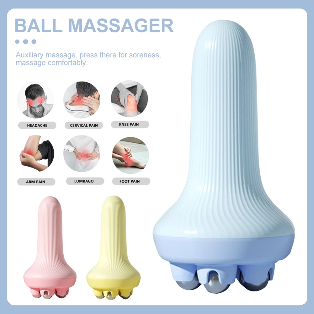 

Full Body Massager 5/7 Beads Roller Ball Massager Pain Relief Portable Body Massage Tool For Head Neck Back Leg Body Slimming