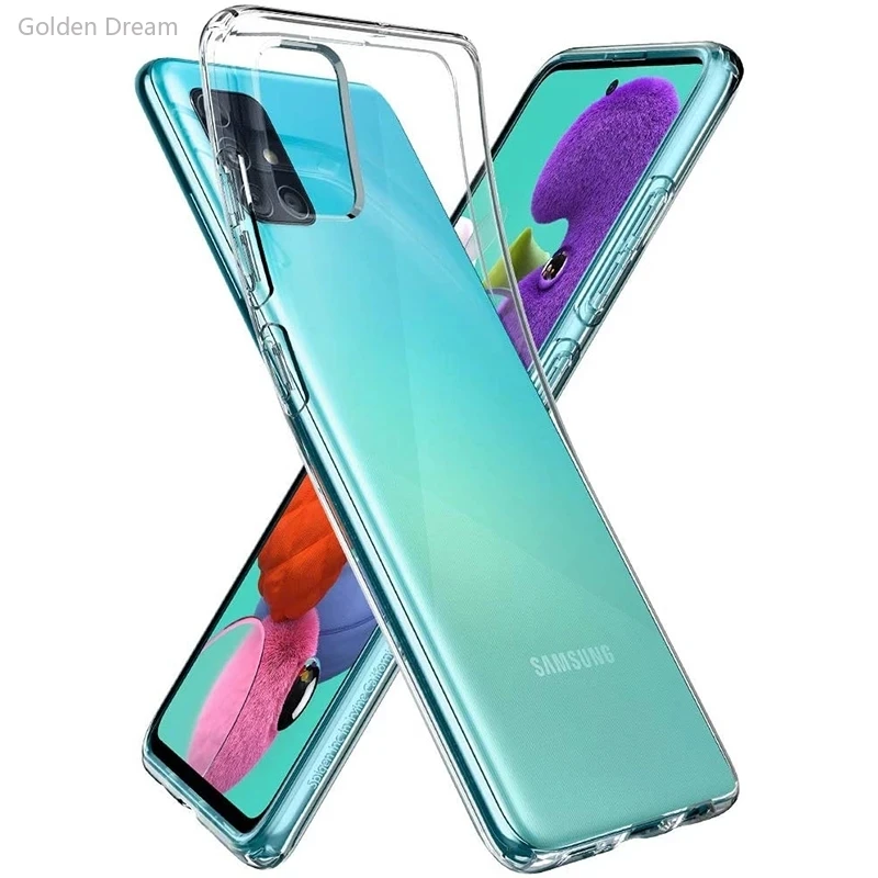 

Luxury Shockproof Transparent Phone Case for Samsung Galaxy A11 A12 A22 A32 A42 A51 A71 A21s A31 A41 M21 M31 M51 Silicone cover