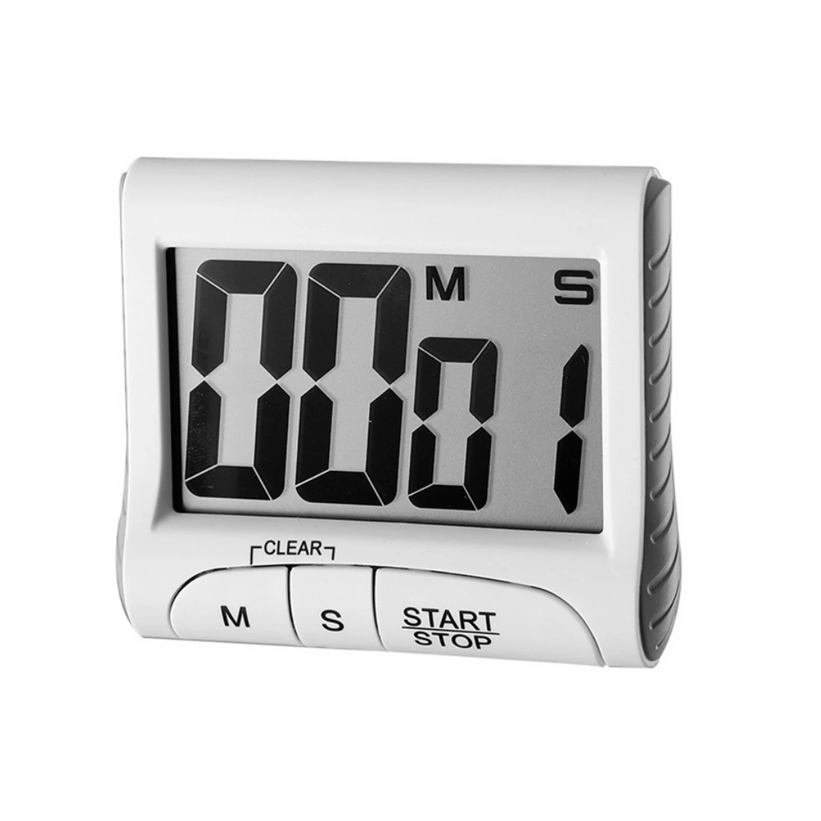 

Цифровой кухонный таймер, большой экран, на магните, на батарейках, портативный, с регулировкой громкости, ЖК-дисплей, обратный отсчет