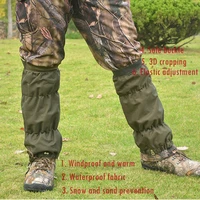 2pcs tactical waterproof leg gaiters for hunting camping outdoor hiking snow legging boots gaiters shoes cover